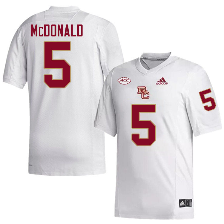 Jordan McDonald Jersey,#5 Jordan McDonald Boston College Eagles Football Jersey,Uniforms-White Jordan McDonald Jersey,#5 Jordan McDonald Boston College Eagles Football Jersey,Uniforms-White